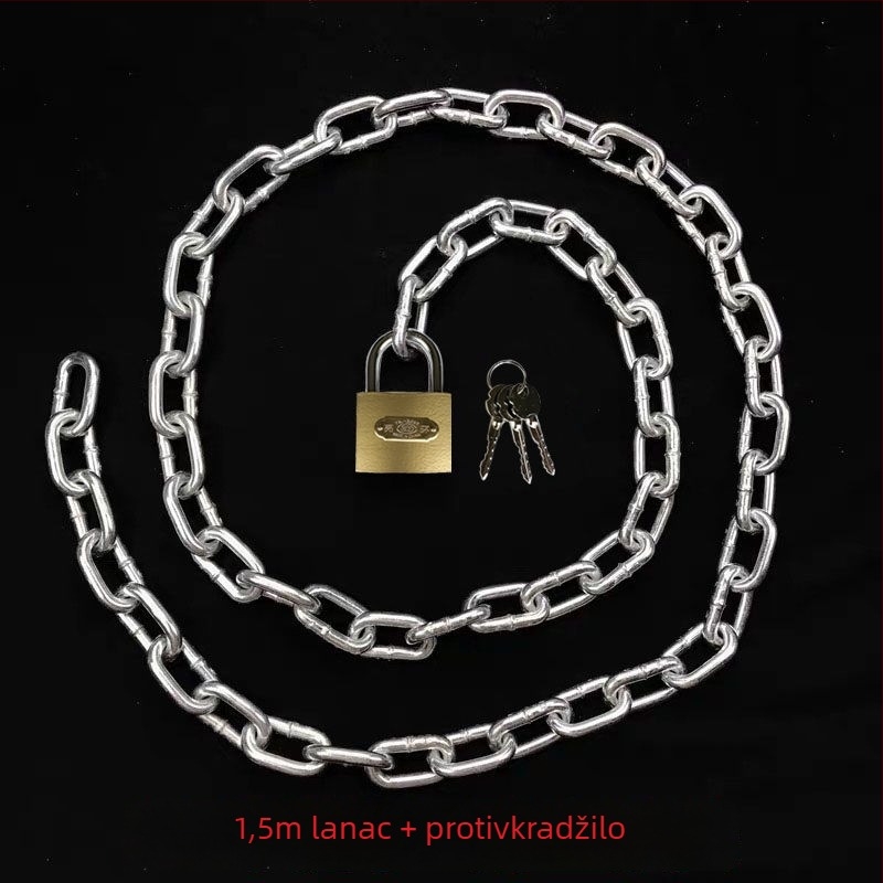 Verižni katanc za bicikle i električne bicikle, galvanizirano željezo, američki stil, model 10000, šifra proizvoda F79S8H89JTM65M