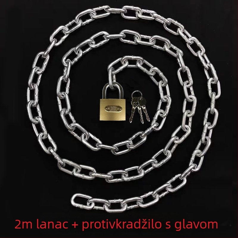 Verižni katanc za bicikle i električne bicikle, galvanizirano željezo, američki stil, model 10000, šifra proizvoda F79S8H89JTM65M