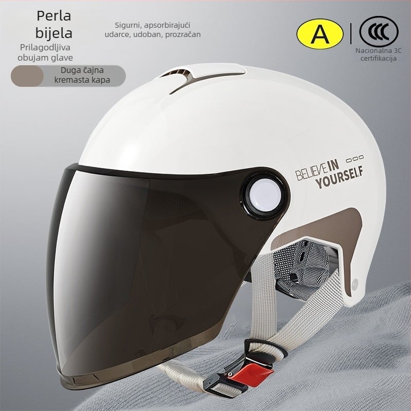 Emperor Wolf ABS polovična kaciga, GB811-2022A potvrđena, za električna vozila