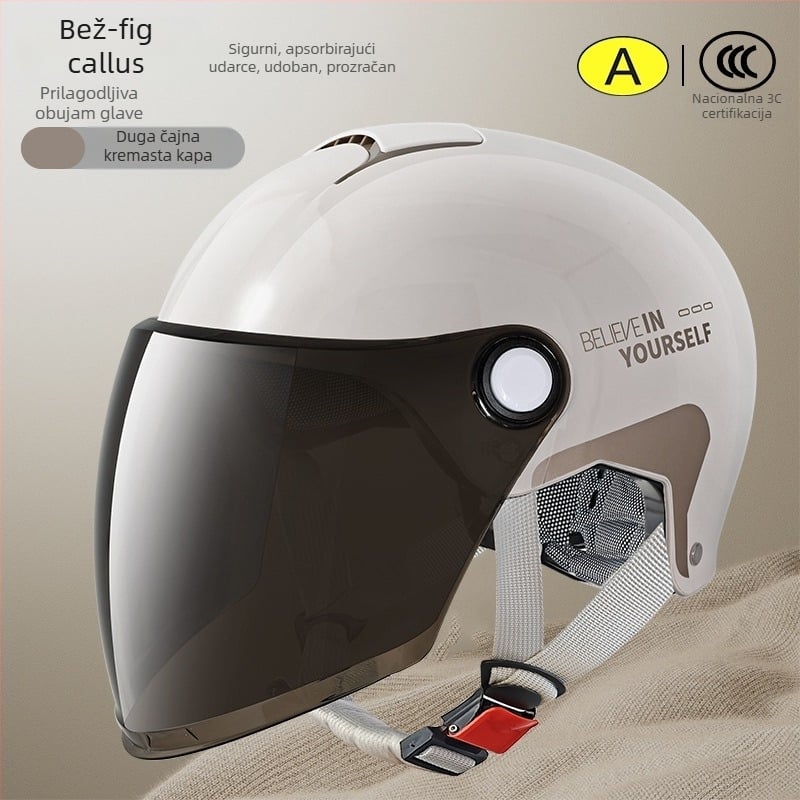 Emperor Wolf ABS polovična kaciga, GB811-2022A potvrđena, za električna vozila