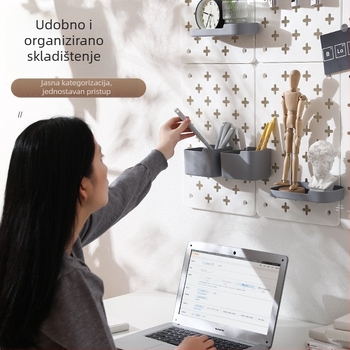 Zidna plastična polica za pohranu – 3 razine, bez bušenja, višenamjenska, proširiva, montaža usisnom čašom.