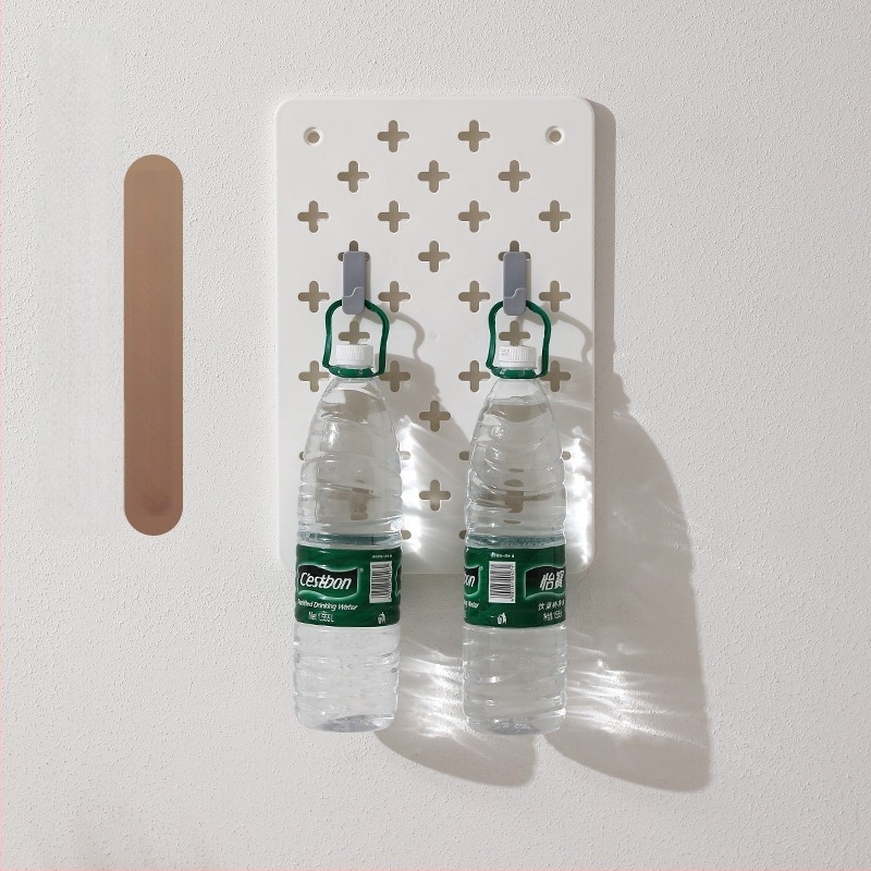 Zidna plastična polica za pohranu – 3 razine, bez bušenja, višenamjenska, proširiva, montaža usisnom čašom.