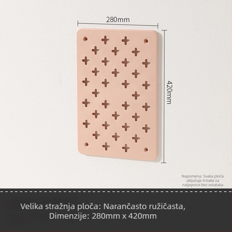 Zidna plastična polica za pohranu – 3 razine, bez bušenja, višenamjenska, proširiva, montaža usisnom čašom.