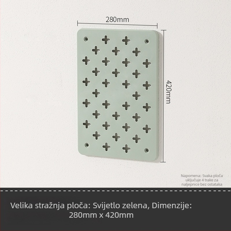 Zidna plastična polica za pohranu – 3 razine, bez bušenja, višenamjenska, proširiva, montaža usisnom čašom.