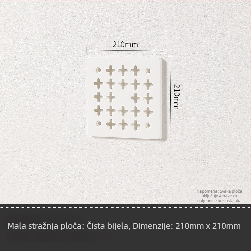 Zidna plastična polica za pohranu – 3 razine, bez bušenja, višenamjenska, proširiva, montaža usisnom čašom.