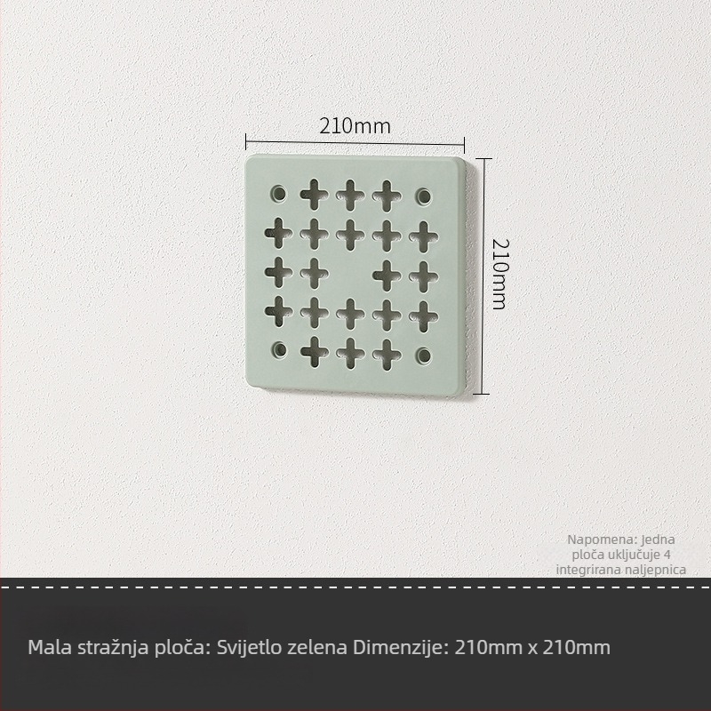 Zidna plastična polica za pohranu – 3 razine, bez bušenja, višenamjenska, proširiva, montaža usisnom čašom.