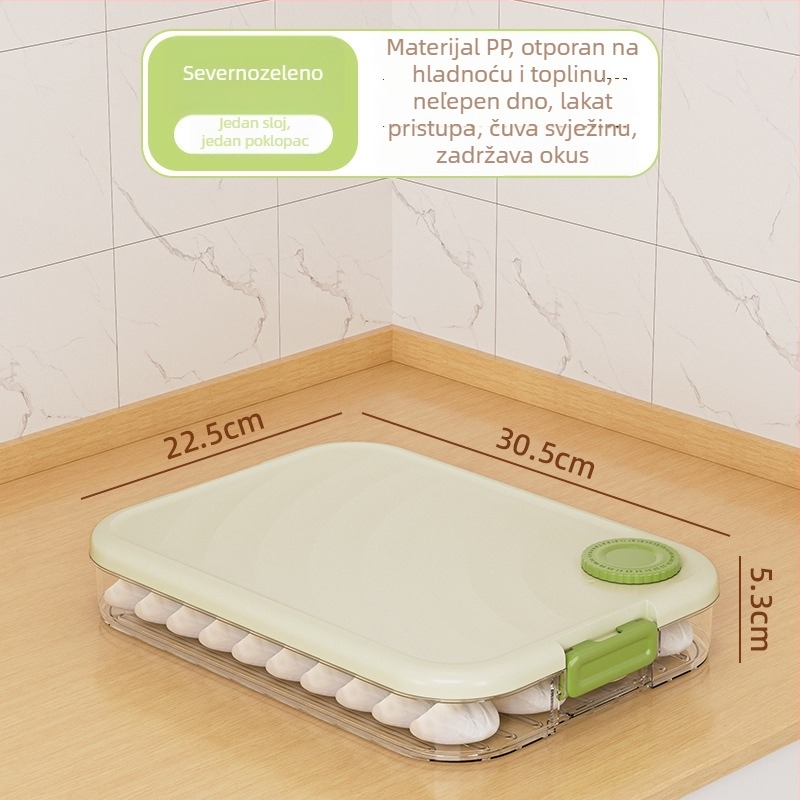 Mabalo Kutija za pohranu knedli – PP, brtva, dno protiv ljepivanja