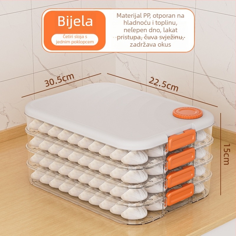 Mabalo Kutija za pohranu knedli – PP, brtva, dno protiv ljepivanja