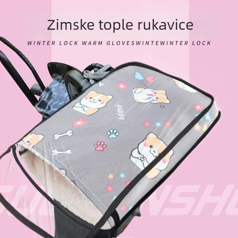 Zimske vodootporne rukavice za električna vozila – s podstavom fleecea, vjetrootporne, unisex, za bicikl i motocikl
