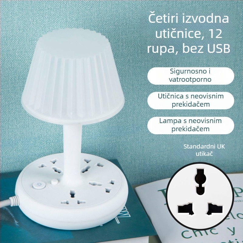 Produžni kabel Yafqi, nominálna napetnosť 250V, maksimalna snaga 2500W, raspon 220–250V