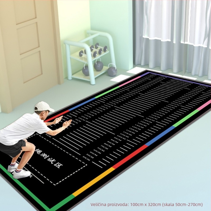 Mat za stojeći skok za fizički test – Yongxin, mikrofiber, sportska podloga, pogodno za trčanje, fitness i ples