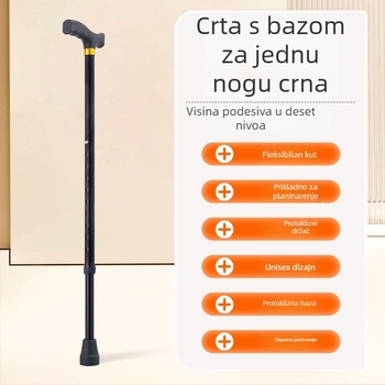 Planinski štap od aluminijske legure, varijante: jednonoga, tronožna ili četveronožna