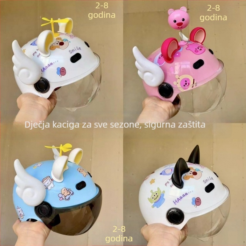 Dječji polušlem za električna vozila, četiri sezone, PP materijal, GB811-2022B certifikat, za off-road