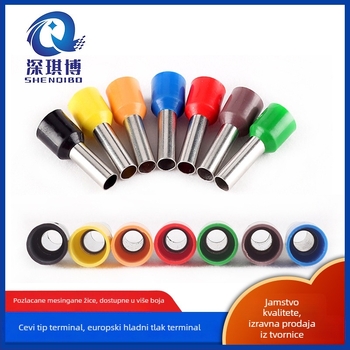 Shen Qibo cijevni terminal E0508 VE1008 E1508, PVC izoliran, za električare