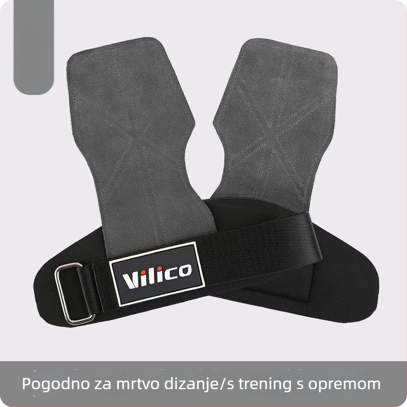 Zaštita dlanova za dizanje utega – koža krava, protuklizno, četveroprsta zaštita dlana