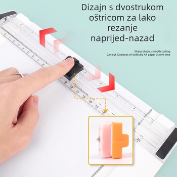 ZEQUAN Klizajući rezač papira s plastičnom bazom