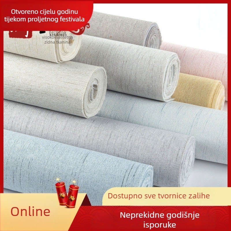 Laneni zidni prekrivač za dnevni boravak i spavaću sobu, sastav: lan/netkani, materijal: lan, stil: moderni jednostavni