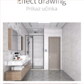 Glazirana zidna pločica s mramornim uzorkom, inkjet ispis, kuhinjska primjena, antikorozivno, sjajna površina