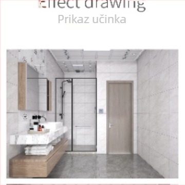 Glazirana zidna pločica s mramornim uzorkom, inkjet ispis, kuhinjska primjena, antikorozivno, sjajna površina