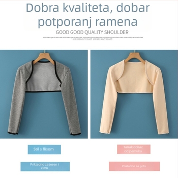 Debeli jastučić za rame s flis podstavom, pamuk, topao za odrasle