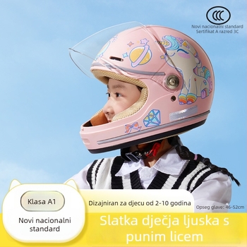 Dječja kaciga klase A za skuter, ABS, BYB/Yabiya BY-128, GB811-2022A