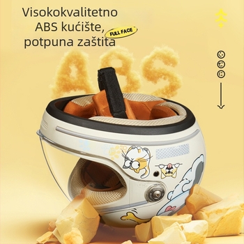 Dječja kaciga klase A za skuter, ABS, BYB/Yabiya BY-128, GB811-2022A