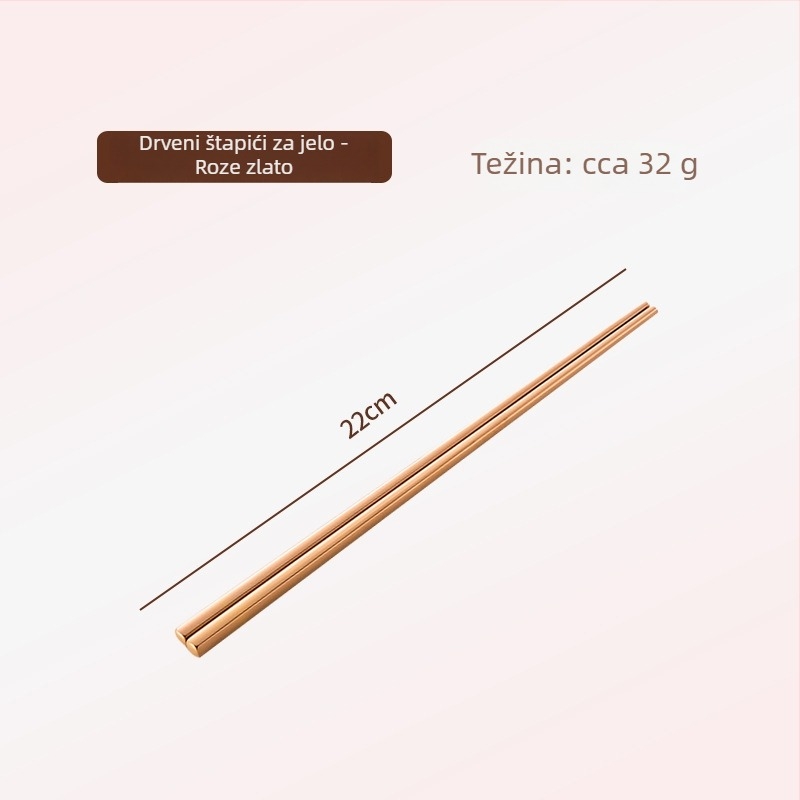 Thread Rabbit Set noževa, viljuški i žlica od 304 nehrđajućeg čelika — ogledni polir, jednofarbni dizajn, moderan minimalistički stil