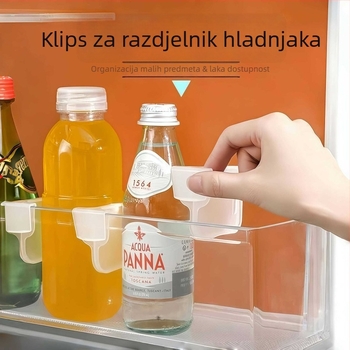 Podijeljivač hladnjaka, organizator s mrežicom na klip, plastični, jednostavan moderni stil, 1 sloj