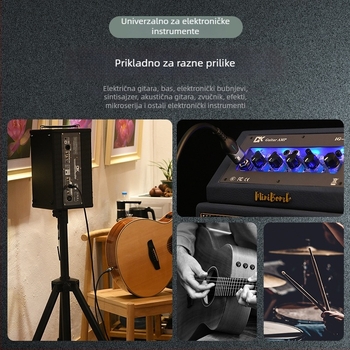 Kabel za glazbeni instrument s redukcijom šuma, 3,6 m, model AC-3/AC-6, kabel za spajanje električne gitare i bas gitare