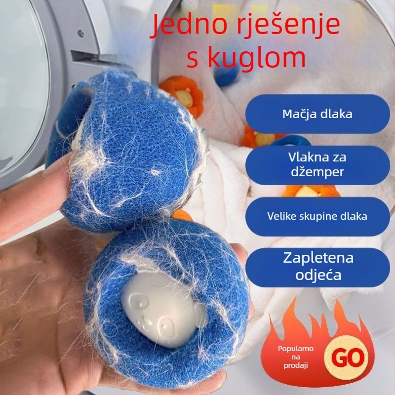 Gumena kuglica za uklanjanje dlačica iz perilice rublja - materijal spužva, marka Jiawei, model NZ12345, kategorija Lint Roller / Hair Remover, stil modernog minimalističkog dizajna