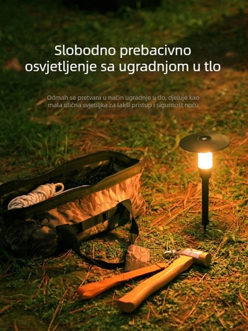 ISE MOUNT Vanjski aluminijski držač lampe s odvojivim trojnožnim nosačem – za stolnu i podnu upotrebu