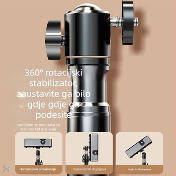 Držač projektora s teleskopskim trojnožnim stalakom – aluminijska legura, univerzalni stolni ili podni stalak