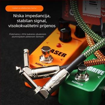 Kabel za gitaru KIRLIN, model IWCC-203PN-0.3M, za glazbene instrumente, snažno smanjenje šuma