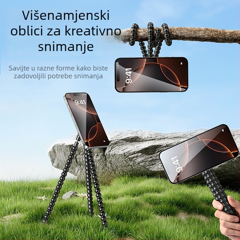 Paifan držač za telefon za prijenos uživo, legura+ABS, univerzalni, podrška prilagodbi