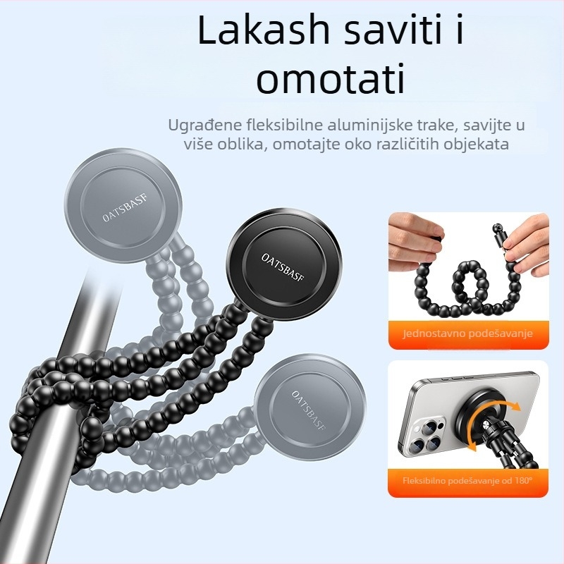 Paifan držač za telefon za prijenos uživo, legura+ABS, univerzalni, podrška prilagodbi