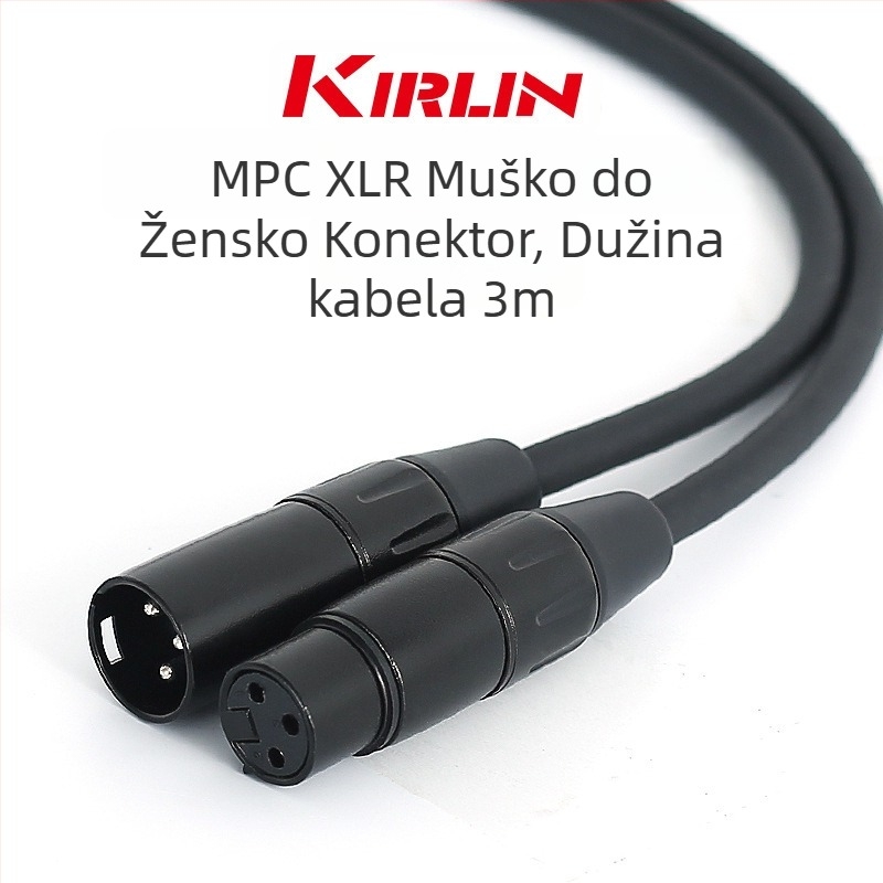 KIRLIN Kabel za glazbeni instrument MP-481PR/MP-482PR za gitaru i mikrofonske priključke