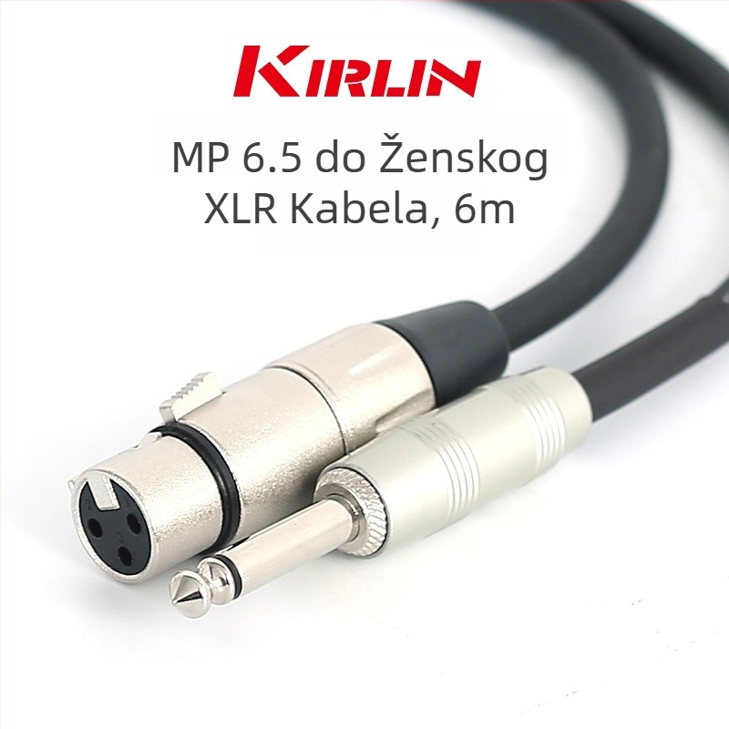 KIRLIN Kabel za glazbeni instrument MP-481PR/MP-482PR za gitaru i mikrofonske priključke