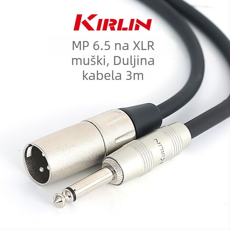 KIRLIN Kabel za glazbeni instrument MP-481PR/MP-482PR za gitaru i mikrofonske priključke