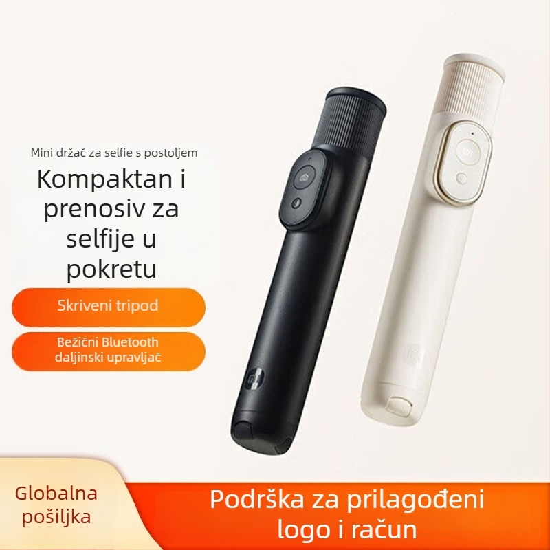 2-u-1 selfie štapić s daljinskim upravljačem, mini verzija, legura, Bluetooth, bez stabilizacije slike