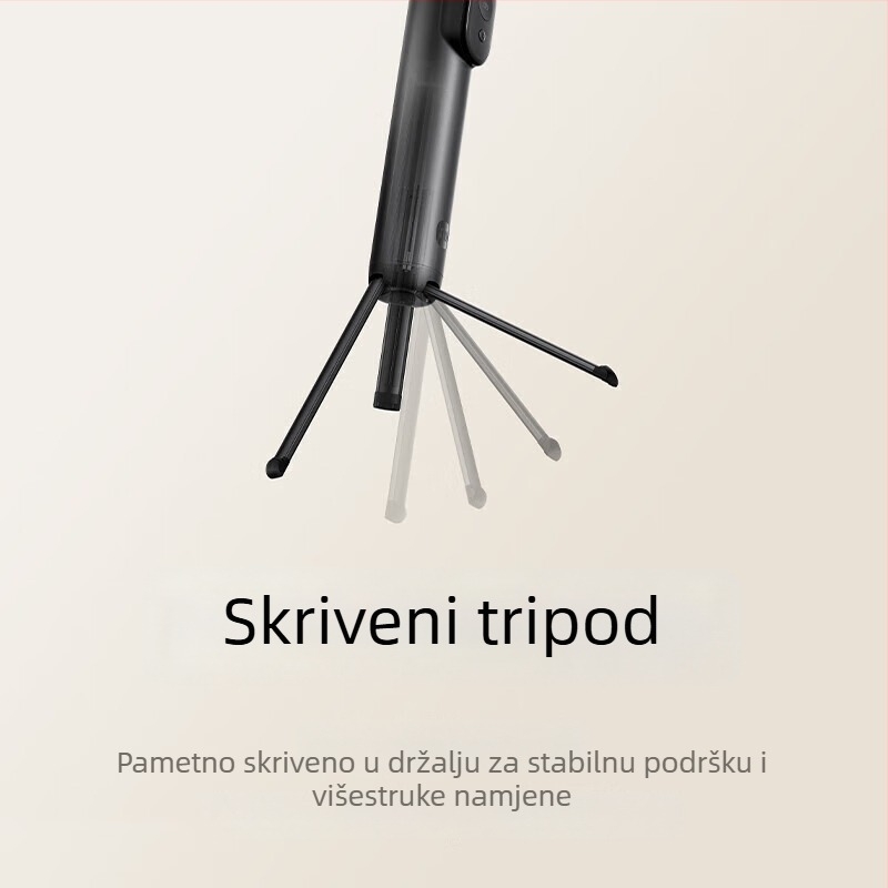 2-u-1 selfie štapić s daljinskim upravljačem, mini verzija, legura, Bluetooth, bez stabilizacije slike