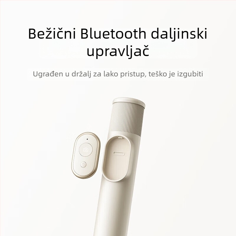 2-u-1 selfie štapić s daljinskim upravljačem, mini verzija, legura, Bluetooth, bez stabilizacije slike
