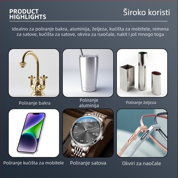 Metalni polirajući vosak za sate i nakit — Time flies formula, 1 set, Materijal: Drugo, održavanje i poliranje