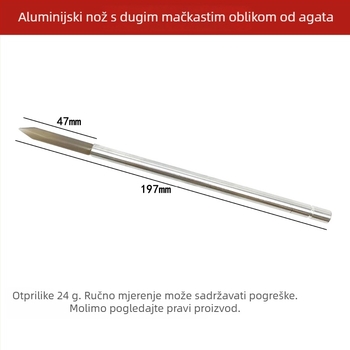 agat nož s držalom za poliranje i održavanje nakita — ručno izrađeni alat za poliranje