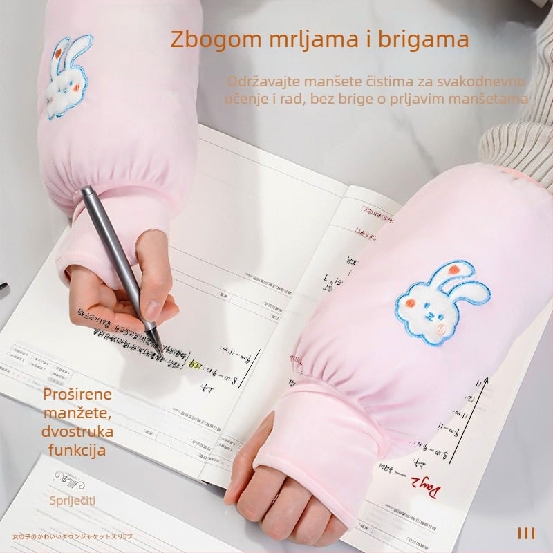 Unisex manžeta za ruku s integriranim rukavicama, 2-u-1, za pisanje, otporne na habanje i prljavštinu, za sve sezone.