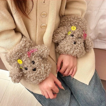 Ženske plišane zaštitne rukave za kaput – zaštita od prljavštine, karikatura stil, za odrasle