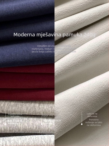Dječji hoodie s kapuljom, korejskog stila, debeli materijal, mješavina poliester/pamuk/spandeks, pulover