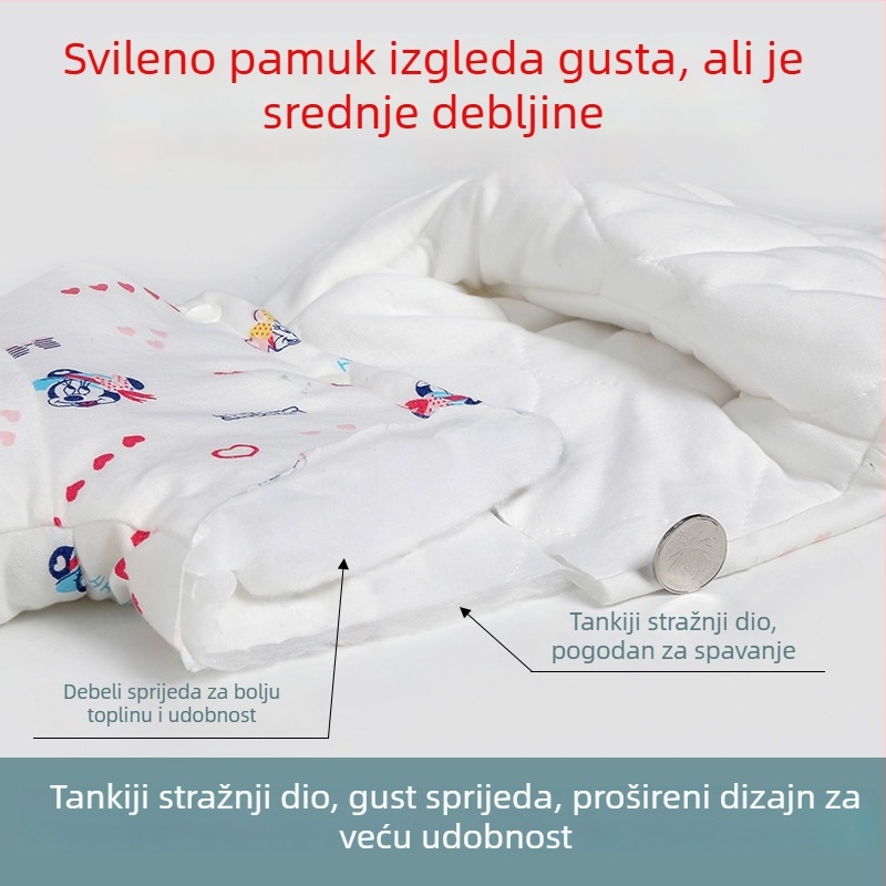 Pamučni dječji štitnik za ramena, topli debeli prsluk za novorođenčad, jesen-zima