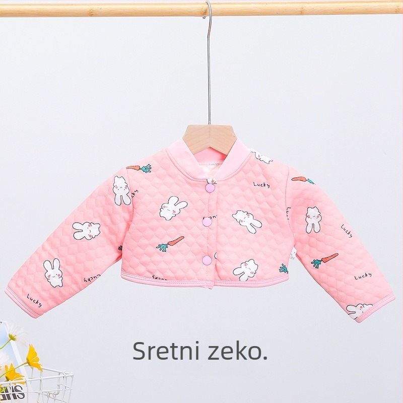 Pamučni dječji štitnik za ramena, topli debeli prsluk za novorođenčad, jesen-zima