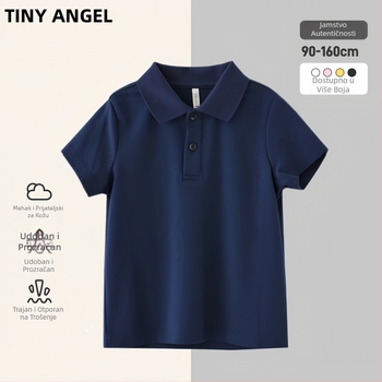 Dječje polo majice s kratkim rukavima, unisex, upija vlagu, ljetni model, za djecu 8+ godina