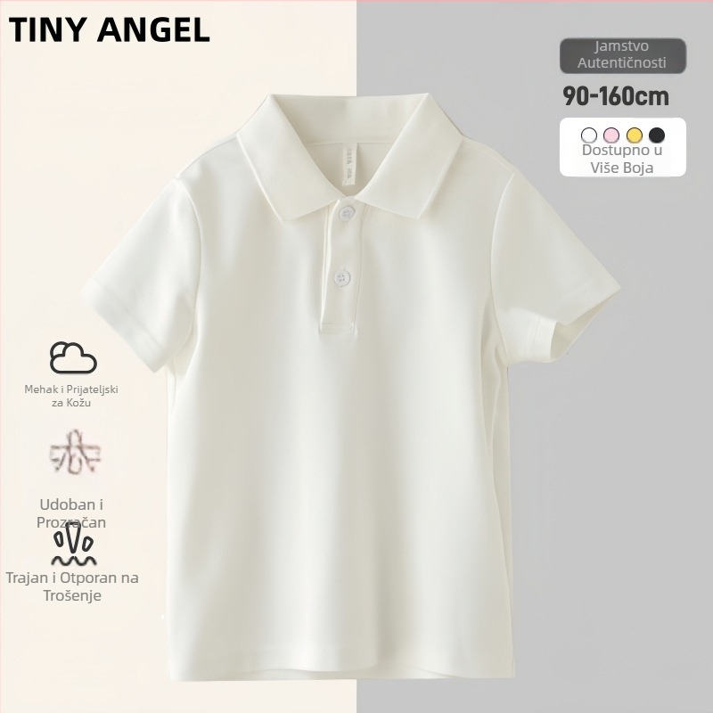 Dječje polo majice s kratkim rukavima, unisex, upija vlagu, ljetni model, za djecu 8+ godina